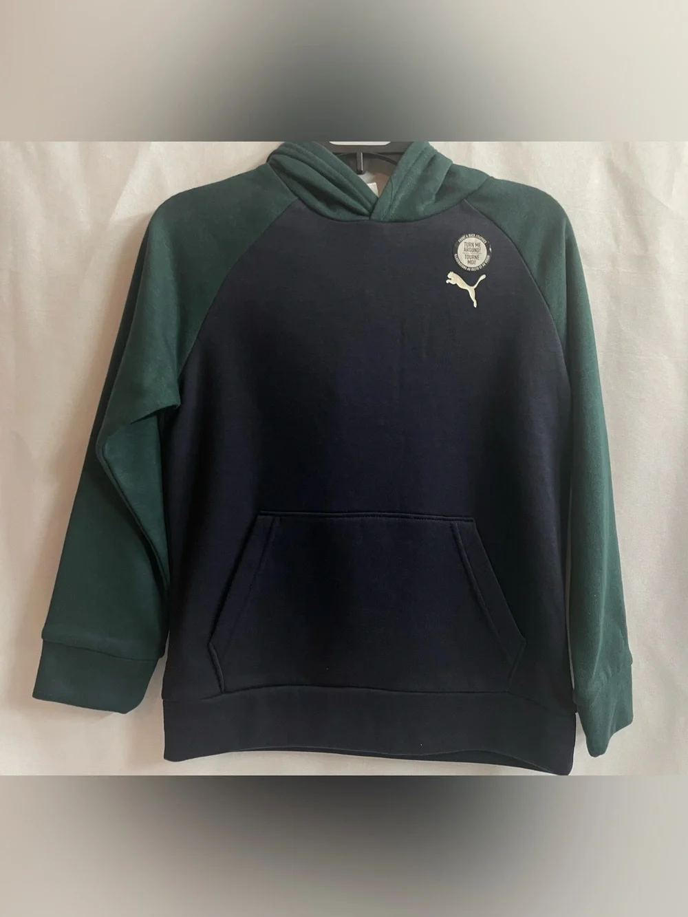 Puma Kids Navy and Green Hoodie & Jogger Set Size.  S/P - Picture 6 of 16